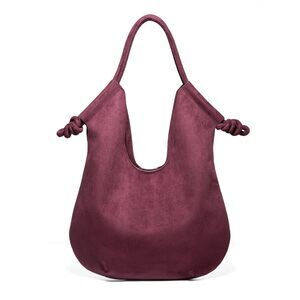 7074 Large Suede Hobo Bags Trendy Shoulder Bag Tote Satchel for Work Travel